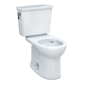 Drake® Transitional Two-Piece Toilet, 1.28 GPF, Round Bowl - Universal Height