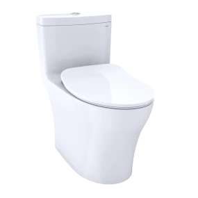 Aquia® IV One-Piece Toilet - 1.28 GPF & 0.9 GPF, Elongated Bowl - WASHLET+ Connection Slim Seat - New