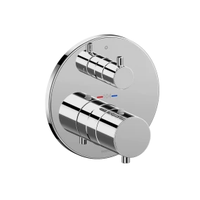 Thermostatic Mixing Valve with Two-way Diverter Trim - Round
